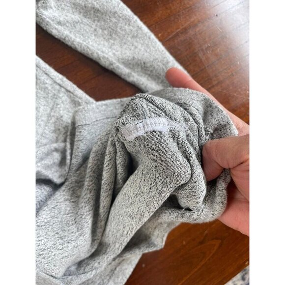 Free People Women's Mini Dress Size XS Gray Long Sleeve Tie Front Fitted - Picture 7 of 9